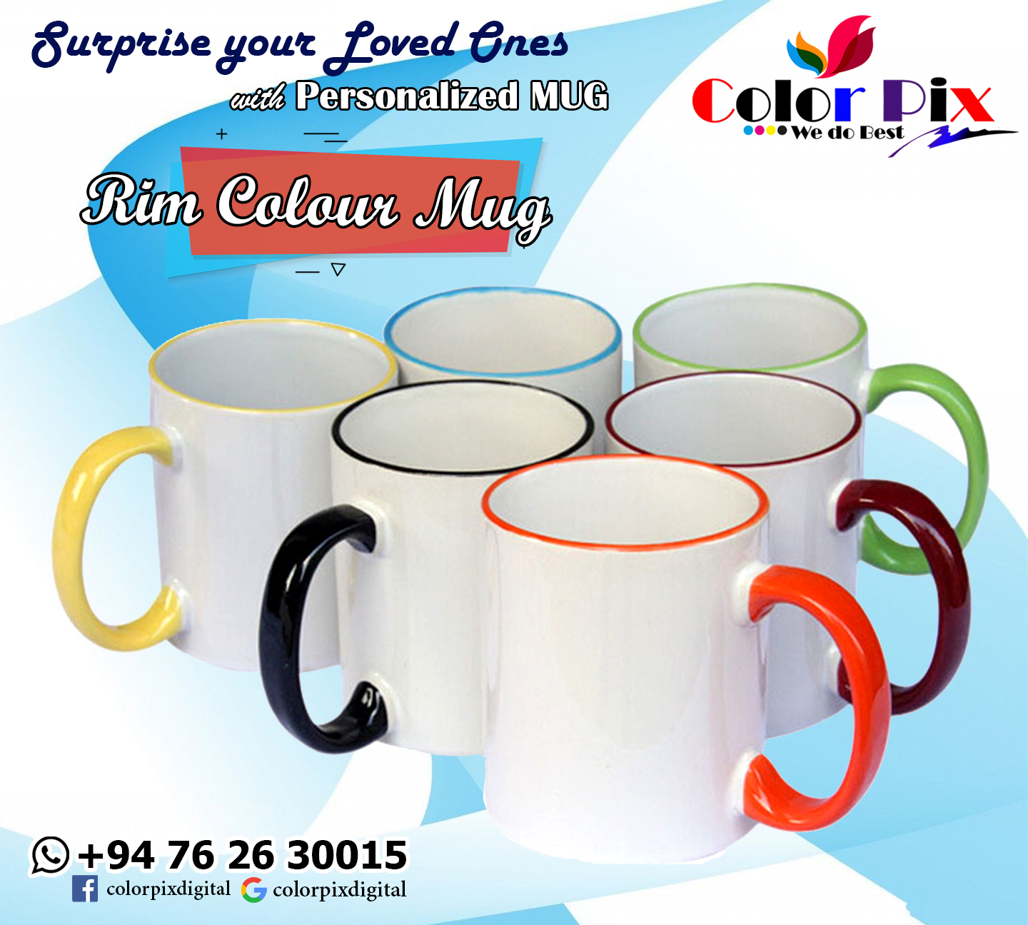 Rim Colour Mug