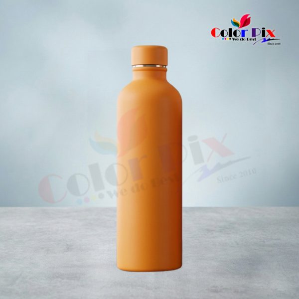Premium Yellow Stainless Steel Drink Bottle – 500ml | Custom Name & Logo Marking