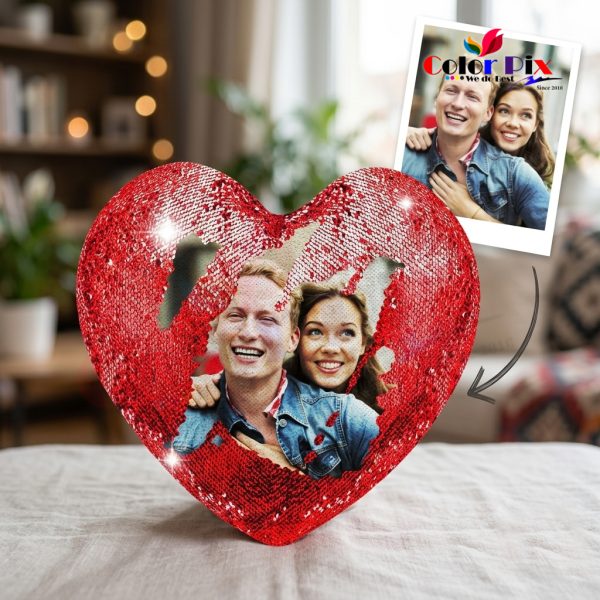 Heart Shape Magic Pillow | Customized Photo Print